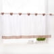 thumbnail image 2 of MIni Cortina de Ventana Cocina de Puerta de Corta Cortina Tier Personalizar 2 47x18 pulgadas marrón Zulema Cortina de ventana Cortina de café, 2 of 6