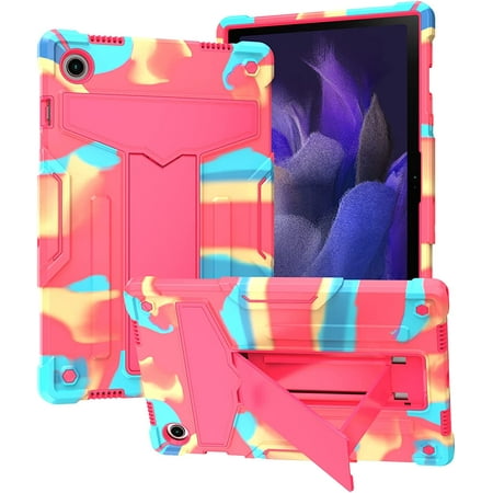 Epicgadget Case for Samsung Galaxy Tab A8 10.5 Inch (SM-X200/SM-X205/SM-X207) - Dual Layer Hybrid Protective Case Cover with Kickstand for Galaxy Tablet A8 10.5" (2022 Released) (Candy/Pink)