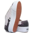thumbnail image 4 of Superga 2790 Cow Print Women's Platform Sole Lace Up Trainers In Beige Size 7.5, 4 of 6