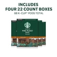 thumbnail image 3 of (4 pack) Starbucks Pike Place Roast, Hot or Iced Coffee, Medium Roast K-Cup Coffee Pods, 22 Count​, 3 of 12