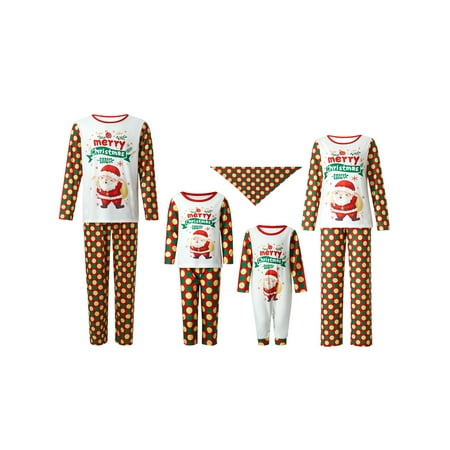 

Christmas Family Matching Clothes Outfits for Couples Dog Long Sleeve T-Shirt+Casual Pant Set Xmas Party