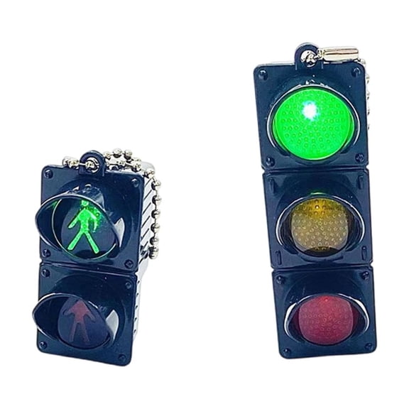 Set Of 2 Traffic Light Keychain Colorful Backpack Charm Sturdy Lightweight Ideal For Students And Trendsetters