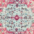 thumbnail image 6 of SAFAVIEH Madison Joandra Vintage Floral Area Rug, Fuchsia/Teal, 6'7" x 6'7" Round, 6 of 8