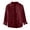 Red, variant on Women's Cotton Linen Long Sleeve Shirts Casual Button Down Banded Collar Shirt Beach Summer Tops