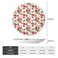 thumbnail image 2 of Cauagu Strawberry1 Print Bone China Decorative Plate, Wall Mount Plate Holiday Decor Decorative Ceramic Plates with Stand Elegant Household Plates Decorative-6in, 2 of 6