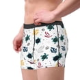thumbnail image 3 of Wukai Turtles And Corals Print Men’s Underwear Breathable Boxer Briefs,&nbsp;Moisture Wicking & Breathable-XX-Large, 3 of 7
