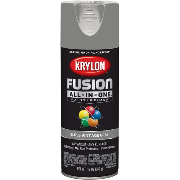 Krylon Diversified Brands 251103 12 oz Vintage Gray Gloss Spray Paint