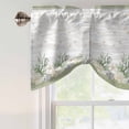 thumbnail image 5 of Tie Up Valances for Windows, Sage Green Shell Adjustable Valance Curtains Window Treatment for Living Room, Coastal Nautical Seahorse Conch Coral Rod Pocket Kitchen Curtains & Drapes 42x18 Inch, 5 of 9