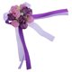 thumbnail image 5 of Precioso Novio de Boda Novia Boutonniere Ramillete Muñeca Flor Broche Pin Cinta Púrpura Sunnimix Corsage Boutonniere, 5 of 8
