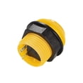 thumbnail image 4 of Interruptor de botón de empuje momentáneo de 23.6mm de diámetro de montaje para juegos de arcade, amarillo, 10 piezas, 4 of 5
