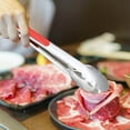thumbnail image 1 of Fiudx Pinza para Alimentos de Acero Inoxidable, Herramienta Versátil para Asar y Freír, Diseño de Mango Antideslizante Seguro, Construcción Duradera y Fácil de Limpiar, Ideal para Barbacoas y Cocina,, 1 of 4
