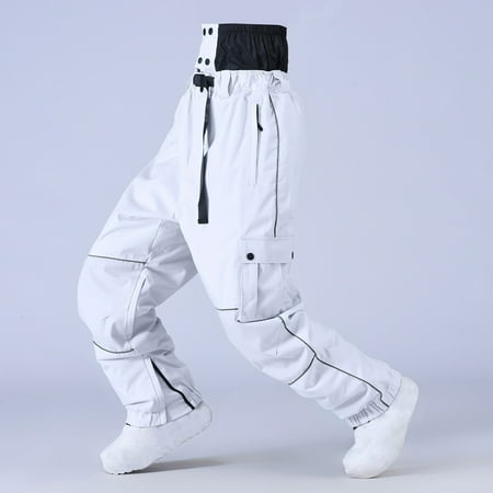 Haivin Denim-Style Ski Bib Overalls for Men and Women Waterproof Windproof Thermal Insulated for Snowboarding and Outdoor Winter Sports