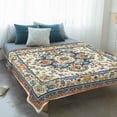 thumbnail image 4 of Boho Ethnic Rustic Blanket Soft Cozy Warm Throw Blanket for Couch, Plush Fuzzy Flannel Fleece Blankets for Sofa, American Southwest Antique Bed Blankets Lightweight Gifts for Women, 50"x60", 4 of 9