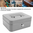 thumbnail image 3 of Caja Pequeña Con Cerradura, Caja Fuerte De Metal Con Cerradura Y Llave Para El Hogar Y La Oficina, 7,87 "X 6,3" X 3,54", Negro, 3 of 7