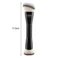 thumbnail image 5 of Double headed Makeup Brush Professional Slanted Flat Top Synthetic Kabuki Loose Powder Blush Eyeshadow Contour Concealer Blending Cosmetic Brush, 5 of 8