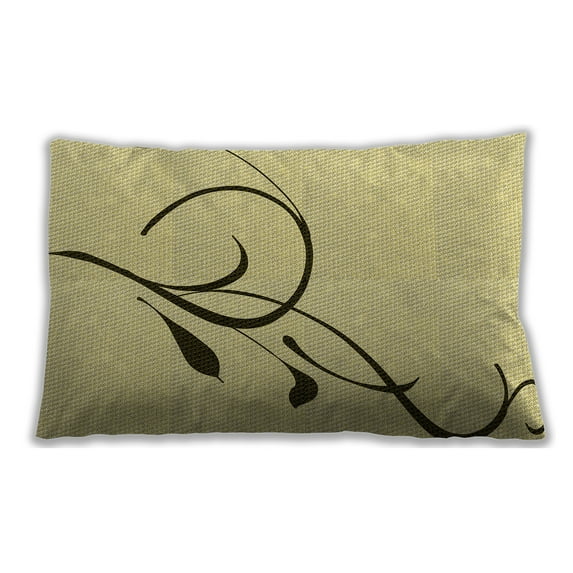 Ahgly Company Outdoor Rectangular Contemporary Lumbar Throw Pillow, 13 inch by 19 inch