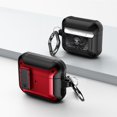 thumbnail image 1 of Duo Shield Secure Lock Designed For AirPods 3rd Gen With Hook, Red/Black, 1 of 7