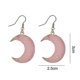 thumbnail image 3 of Pendientes de luna, pendientes sencillos y de moda, rosa claro, 3 of 5