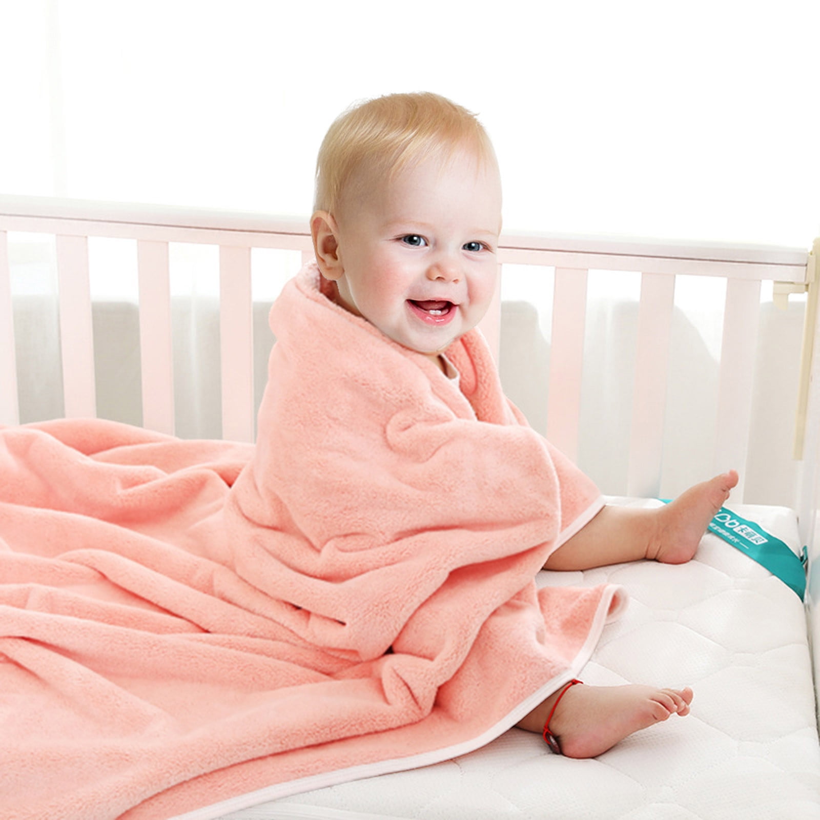 pstuiky Non Functional Blankets Towel Super Soft Cotton Little Babi Bath Towel Infant Towel Newborn Towel Blanket Suitable For Little Babi s Delicate