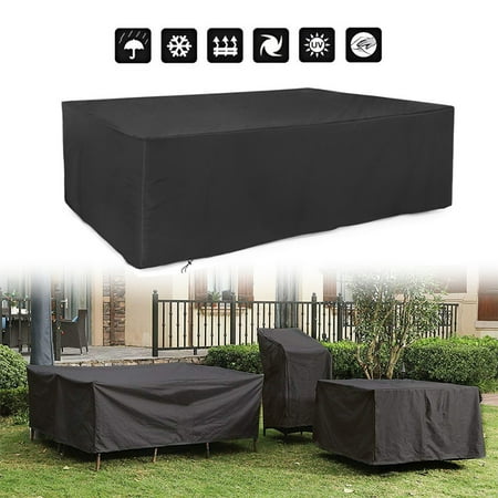 Hobby Lobby Patio Chairs Patio Furniture Cover, Large Outdoor Sectional Furniture Set Cover, Table Chair Sofa Covers, Waterproof Dust Proof Anti UV/Wind, Protective Cover for Garden ()