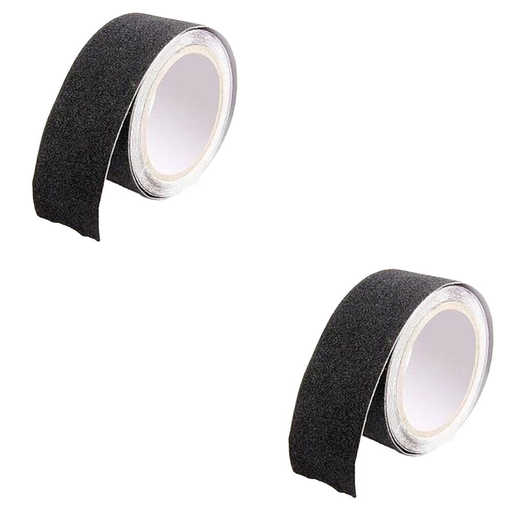 US 2" x 60FT BLACK ROLL SAFETY NON SKID TAPE ANTI SLIP TAPE STICKER GRIP GRIT