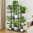 thumbnail image 3 of 5/7 Tier Large Metal Plant Stand, Flower Plant Display Stand Waterproof Plant Shelf Multiple Flower Pot Holder for Patio Porch Garden Balcony Bedroom, 3 of 8