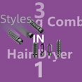 thumbnail image 5 of Peine de aire caliente perezoso, tres en uno, multifuncional, para el hogar, dormitorio, peine para soplar el cabello, rizador, plancha de pelo, secador de pelo, 5 of 5