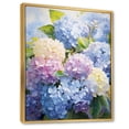 thumbnail image 2 of Designart "Blue violet Hydrangea Eternal Blooms I" Floral Floater Framed Canvas Art Print, 2 of 7