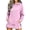 Pink, variant on Long Women's Fashion Hoodie with Pockets | Comfy Fleece Sweatshirt, High-Low Hem Pullover, Casual Loose Fit,Work & Travel & Everyday Wear Outfits,Fall Winter Clothes, #01_Black, L