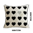 thumbnail image 2 of Decorr Valentines Throw Pillow Covers with Hearts Decorative Accent Throw Pillow Covers for Couch Sofa Living Room Decor Couple Present Valentine Gift, 18 x 18 Inches, 2 of 5