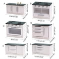 thumbnail image 3 of 1:12 Miniature Furniture Sink Stove Cabinet Dolls House Cupboard Dolls House Furniture 1/12 Scale, 3 of 9
