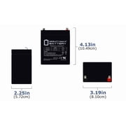 12V 2.9AH F1 SLA Replacement Battery Compatible With Leoch LP12-2.9