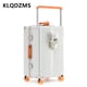 thumbnail image 4 of KLQDZMS equipaje de viaje de mano 20 "24" 28 pulgadas marco de aluminio cubierta de carrito de gran capacidad caja de embarque de PC maleta multifunción, 4 of 4