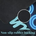 thumbnail image 5 of Laundry Room Rug Runner 48"x20"- Cool Unique Neon Style Black Area Rug Laundry Rug Mat Runner for Floor- Modern Long XL Large Non Slip Rug- Mint Blue Laundry Room Decor and Accessories Stuff, 5 of 5