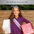 thumbnail image 6 of 12th Birthday Glitter Sash & Silver Starry Sky Tiara Set for Girls, 6 of 7