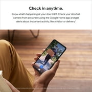 Google Nest Doorbell (Battery) - Video Doorbell Camera - Wireless Doorbell Security Camera - Snow
