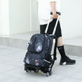 thumbnail image 6 of IvyH Rolling Backpack for Elementary and Middle School Students Bag with Wheel Travel Luggage Bookbag,Black Starry Sky, 6 of 6