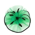 thumbnail image 2 of Women Cocktail Headwear, Girls Organza Feather Flower Decorative Hair Hoop for Tea Party, Wedding, Costume Party, 2 of 8