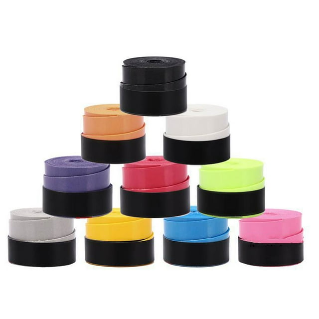 mmirethe Raquette de Badminton avec la Technologie Rapide à Sec - Bande d'Adhérence de Longue Durée Raquette de Surface Multiple sur Rouleau Blanc pack 1Set