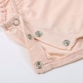 thumbnail image 7 of Baby Girl Rompers Baby Summer Solid Short Sleeve Bodysuits Casual Soft Breathable Romper Playwear Toddler Romper Pink 3 Months-6 Months, 7 of 7