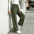 thumbnail image 7 of Women's Corduroy Wide Leg Baggy Pants Elastic High Waist Casual Elastic Waist,Side Pockets,Barrel Loose Fit ,Fashion,Solid Color,Casual Pants,Fall Winter Beach Daily Wear, 7 of 7