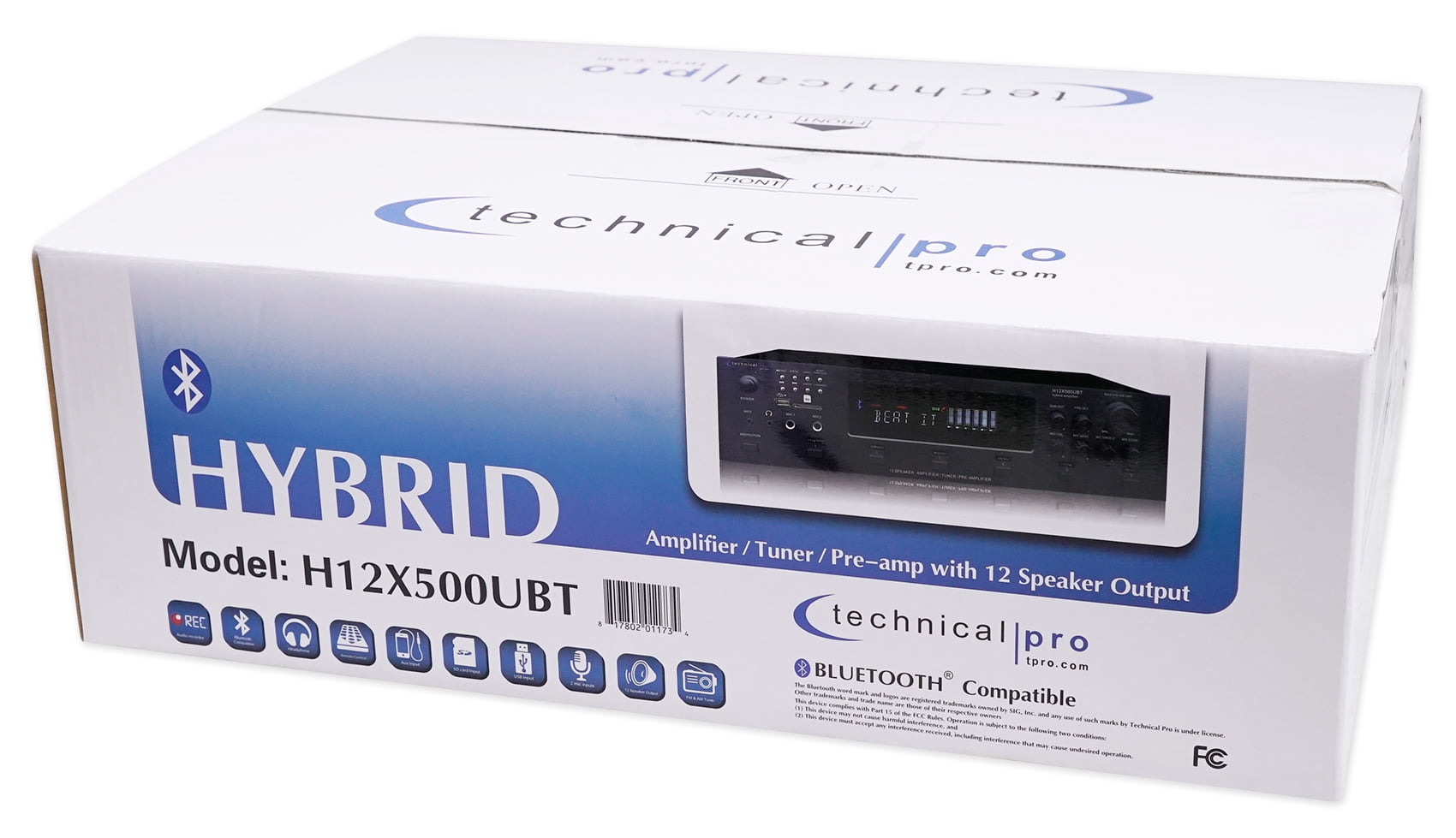 Technical Pro 6000w 6) Zone Home Theater Bluetooth Receiver+8) 5.25" Speakers+EQ