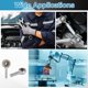 thumbnail image 5 of Uxcell Paquete de 2 Cojinetes de Cabeza Esférica M5, Rosca a la Derecha M5x0.8, Acero Cromado, Ajuste de Socket de Junta Esférica Autolubricante para Puerta Articulada, Automotriz, 5 of 6