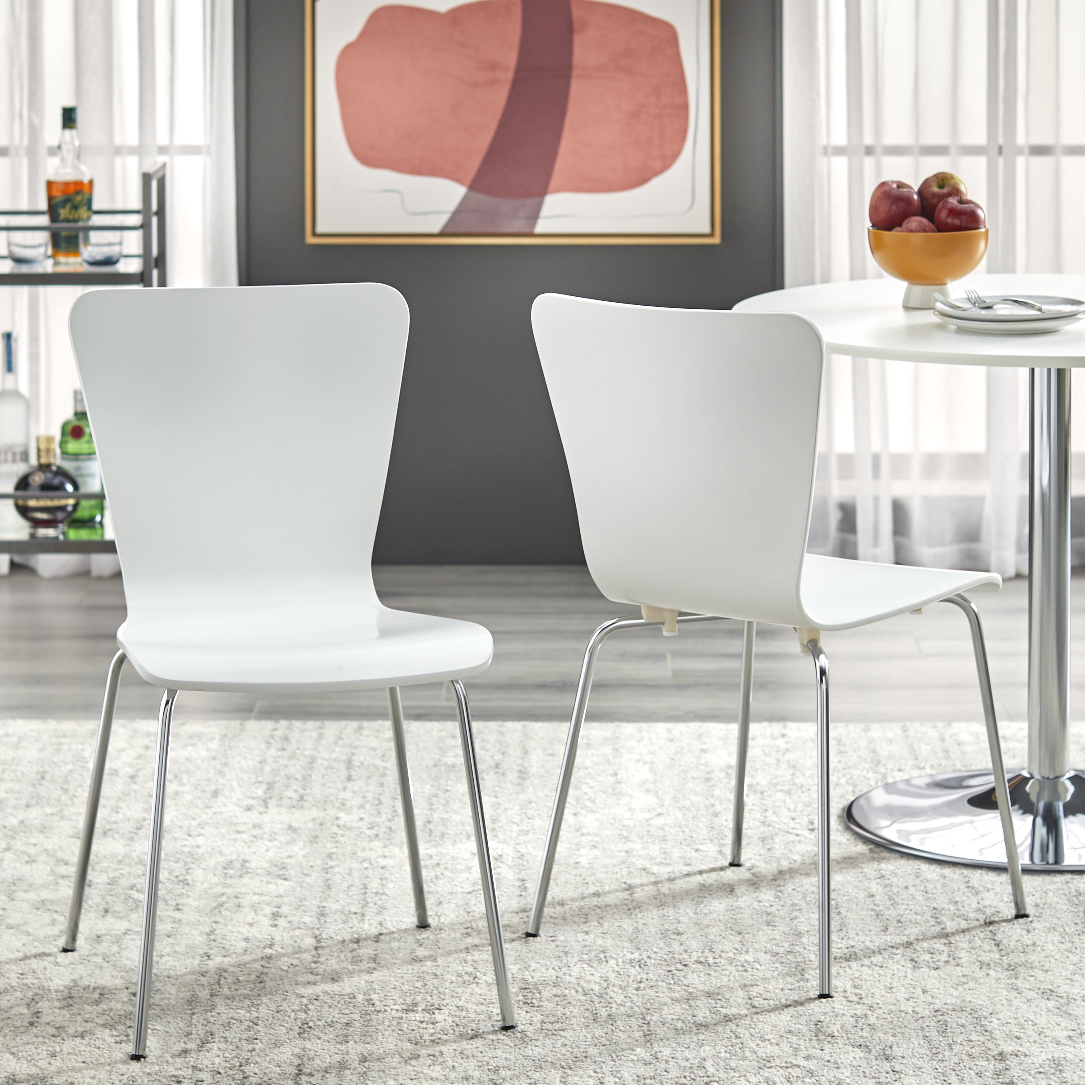 Pisa Bentwood Chair, Set of 2, White