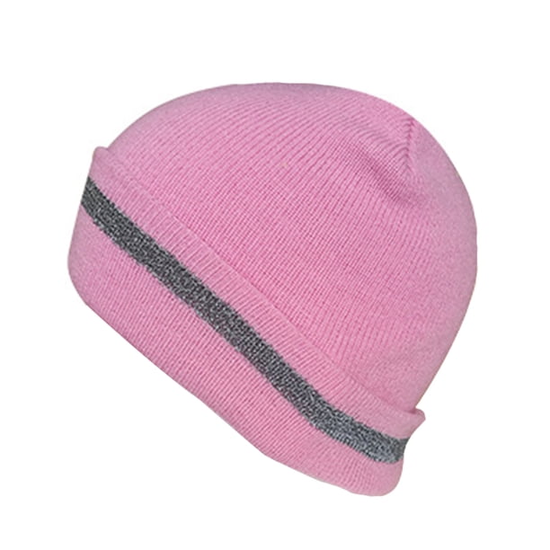 Qarigey Gorros de calavera para hombre, gorro de invierno con forro reflectante, gorro térmico multifunción a prueba de viento, gorros de protección Sombreros Rosa Qarigey AP009592-07B