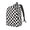 Medium, variant on Black and White Checkerboard Pattern Durable Canvas Backpack for Men & Women – Stylish & Lightweight – Adjustable Straps, Multiple Pockets – Fits 15-17 Inch LaptopsMedium