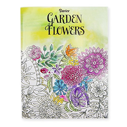 Download Darice Garden Flower Theme Coloring Books For Adults Walmart Com Walmart Com