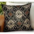 thumbnail image 2 of Plutus 20" x 20" Daliah Ice Chevron Luxury Outdoor Throw Pillow in Black, 2 of 3