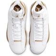 thumbnail image 3 of Air Jordan 13 Retro 414571-171 Men's White Leather Mid Top Sneaker Shoes PIN52 (8.5), 3 of 5