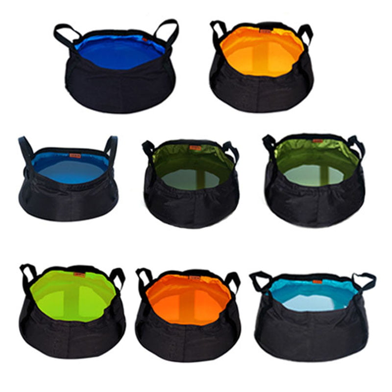 8.5L Outdoor Hiking Camping Folding Washing Basin Bucket Portable Water Pot